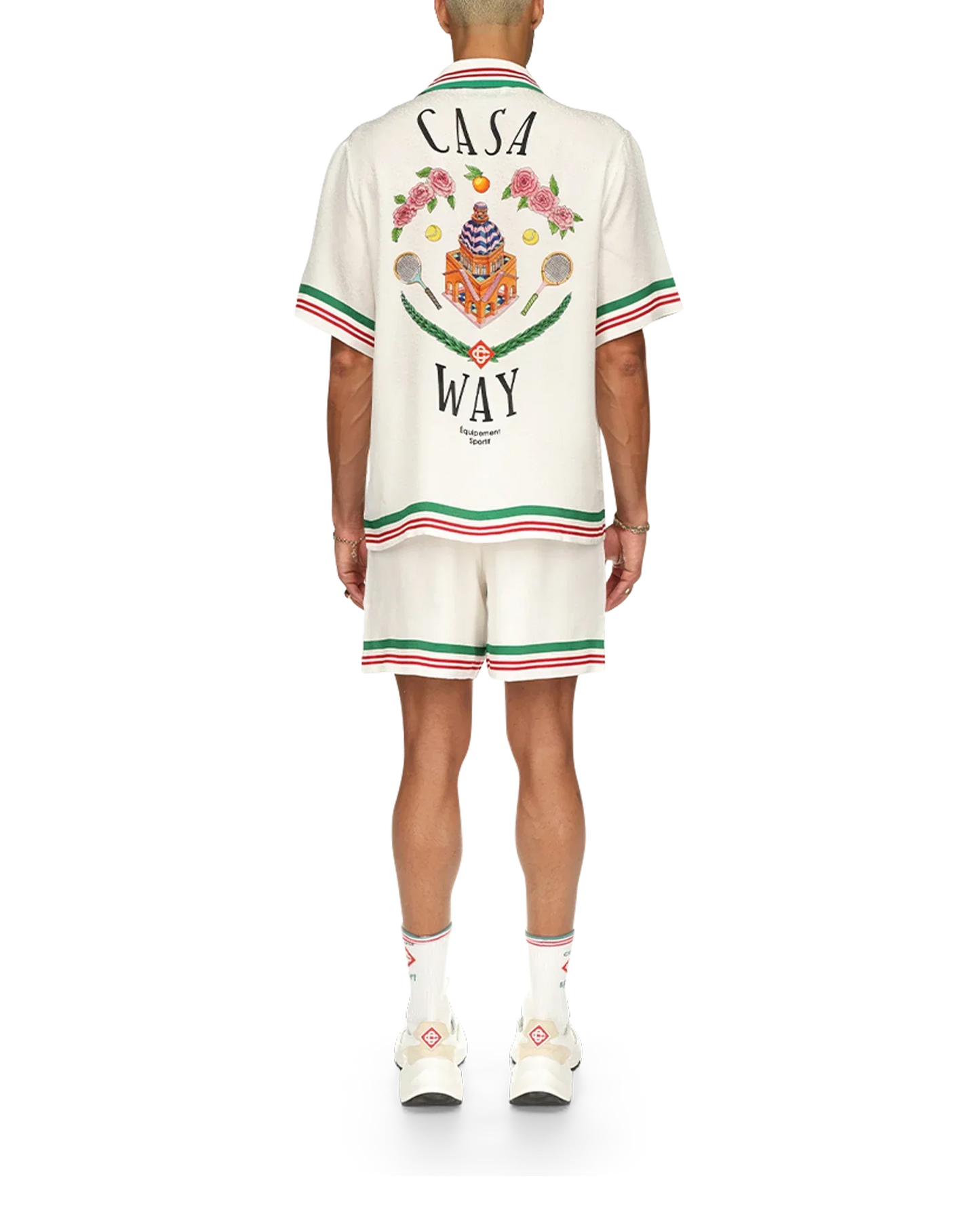 Casa Way Knitted Collar Silk Shirt