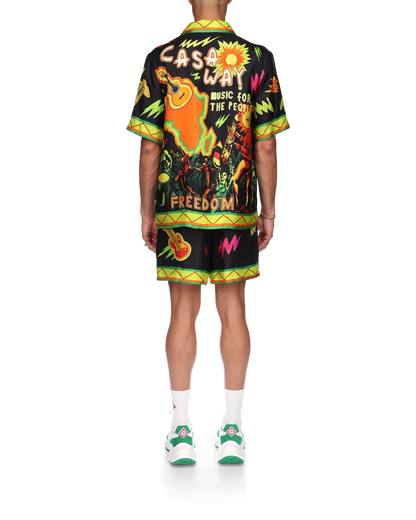 Music For The People Silk Shirt
