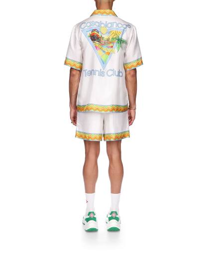 Afro Cubism Tennis Club Silk Shirt
