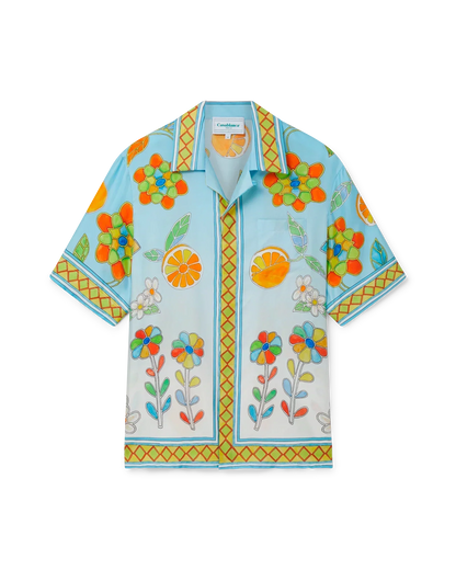 Yoruba Flowers Silk Shirt