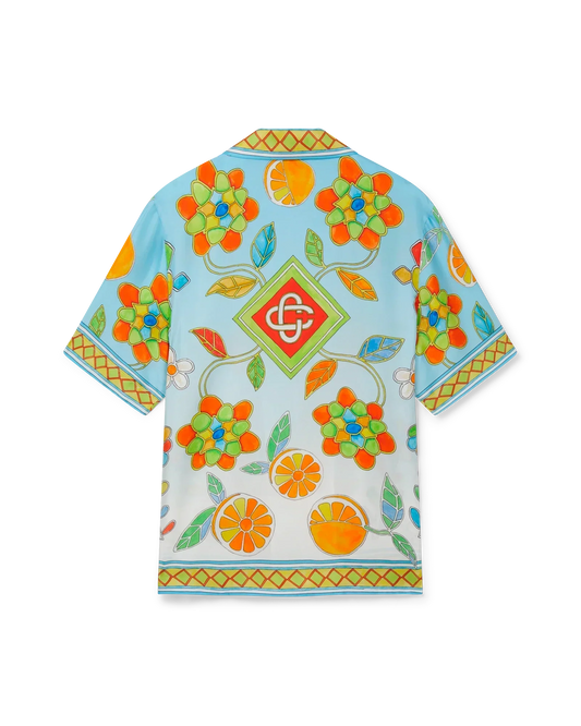 Yoruba Flowers Silk Shirt