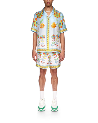 Yoruba Flowers Silk Shirt