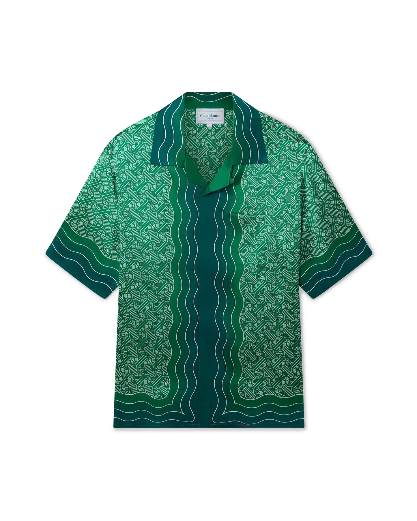 Column Monogram Silk Shirt