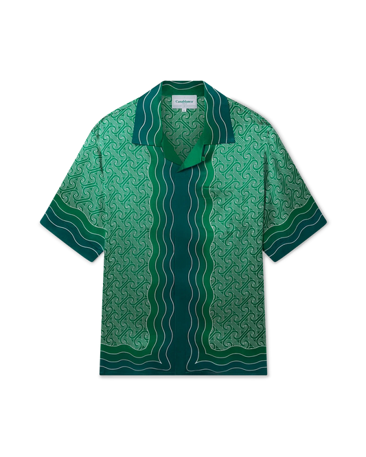 Column Monogram Silk Shirt
