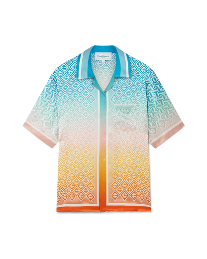 Gradient Monogram Silk Shirt