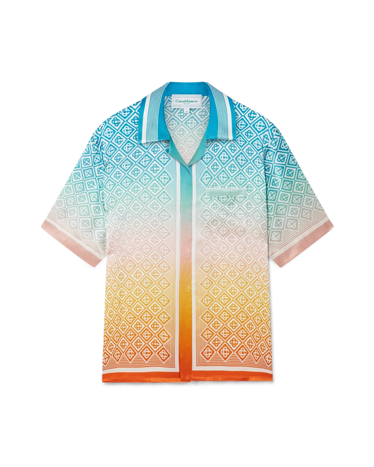 Gradient Monogram Silk Shirt