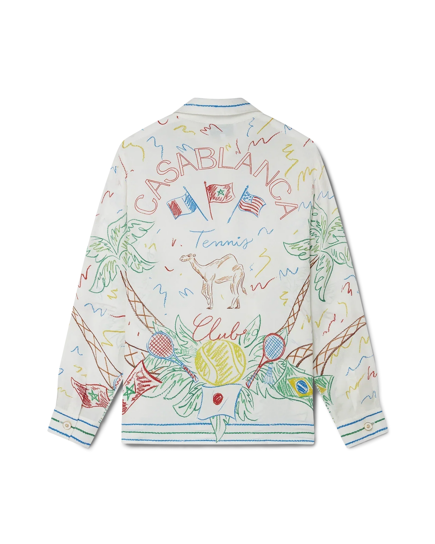 Crayon Tennis Club Silk Shirt