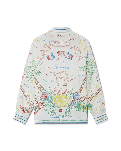 Crayon Tennis Club Silk Shirt