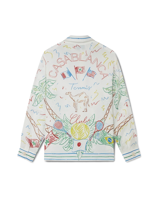Crayon Tennis Club Silk Shirt