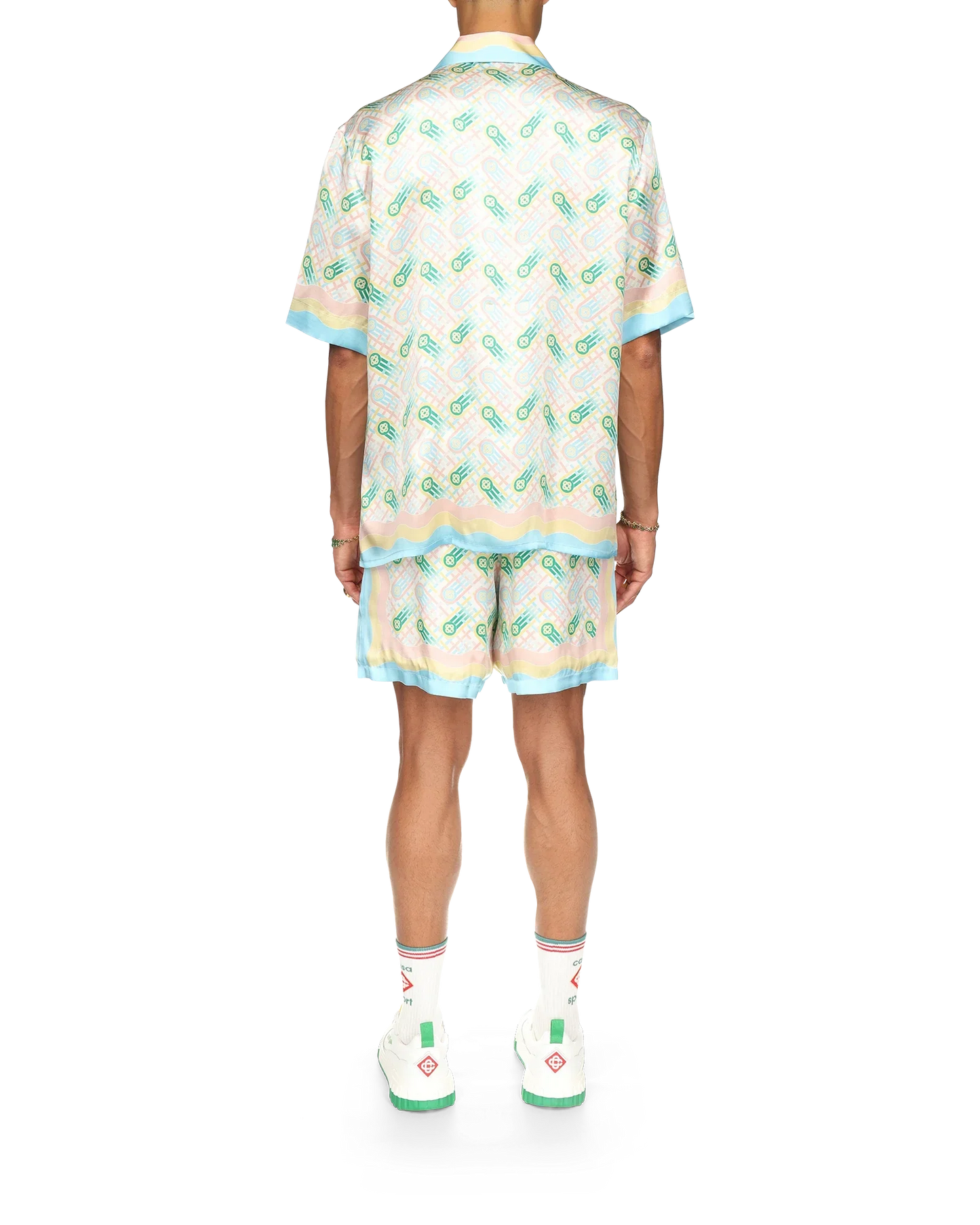 Ping Pong Short Sleeve Silk Shirt