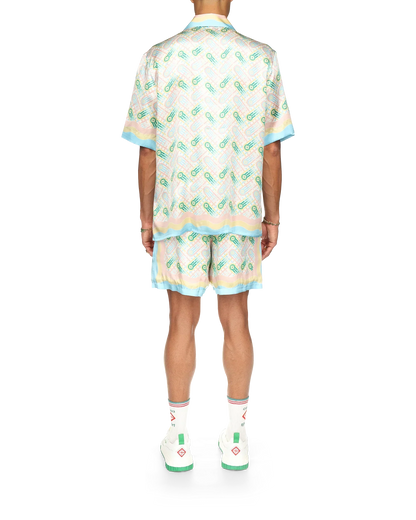 Ping Pong Short Sleeve Silk Shirt