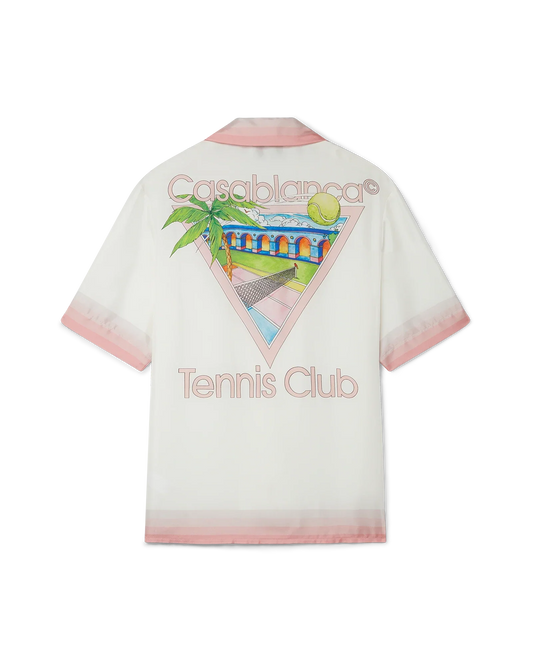 Tennis Club Icon Short Sleeve Silk Shirt