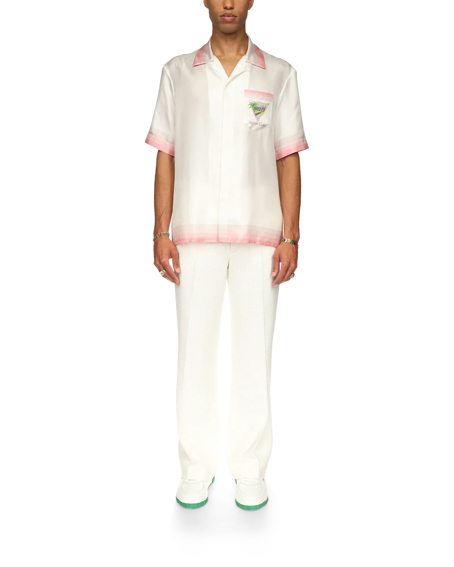 Tennis Club Icon Short Sleeve Silk Shirt