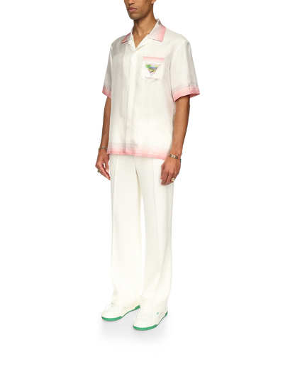 Tennis Club Icon Short Sleeve Silk Shirt