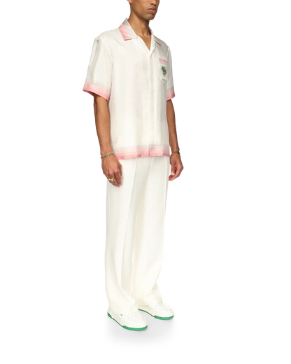 Tennis Club Icon Short Sleeve Silk Shirt