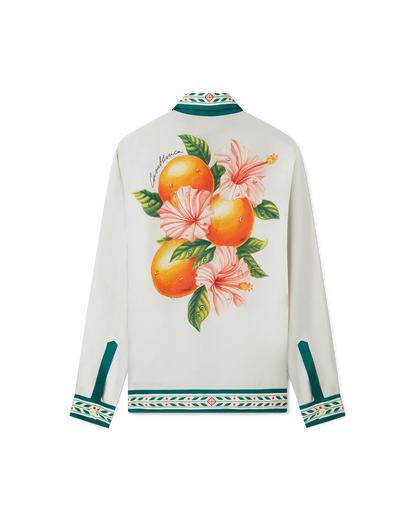Oranges En Fleur Silk Shirt