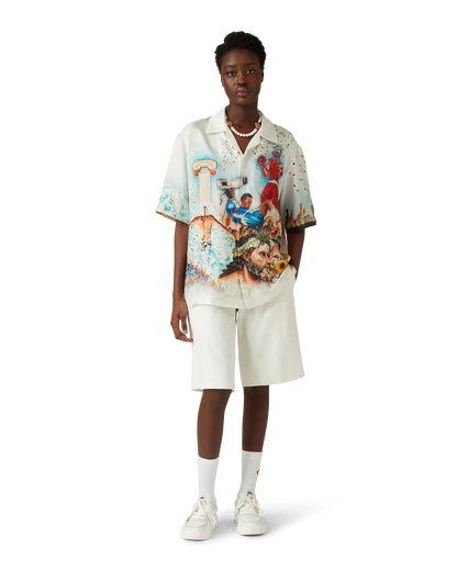 Celebration Du Sport Short Sleeve Silk Shirt