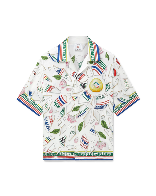 Le Vase Brise Short Sleeve Silk Shirt