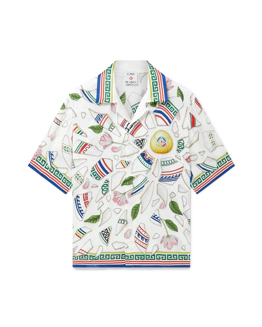 Le Vase Brise Short Sleeve Silk Shirt