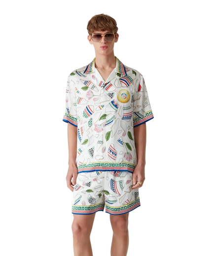 Le Vase Brise Short Sleeve Silk Shirt