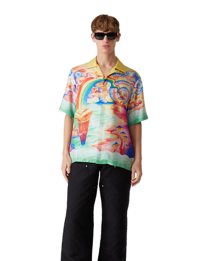 Nature's Teacher Short Sleeve Silk Shirt