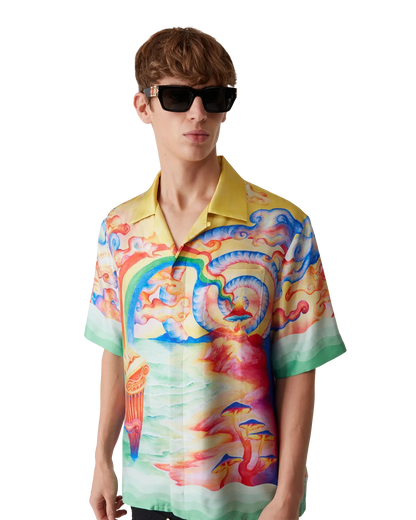Nature's Teacher Short Sleeve Silk Shirt