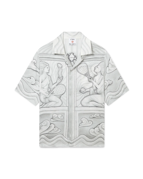 Sacred Stone Short Sleeve Silk Shirt