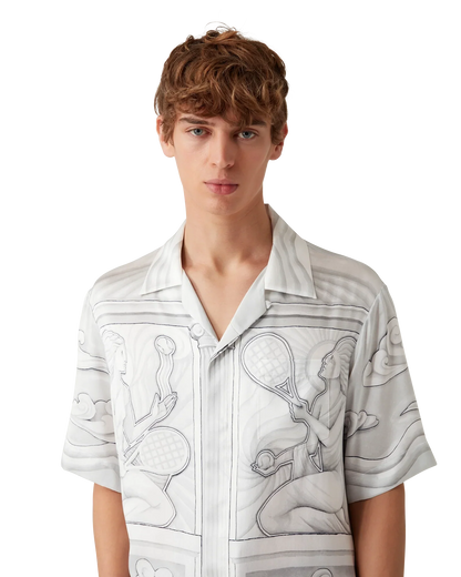 Sacred Stone Short Sleeve Silk Shirt