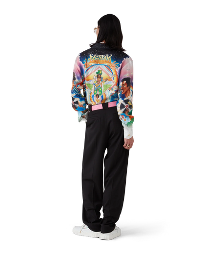 La Musique Long Sleeve Silk Shirt