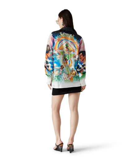 La Musique Long Sleeve Silk Shirt