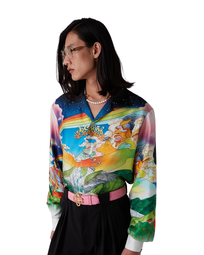 La Musique Long Sleeve Silk Shirt