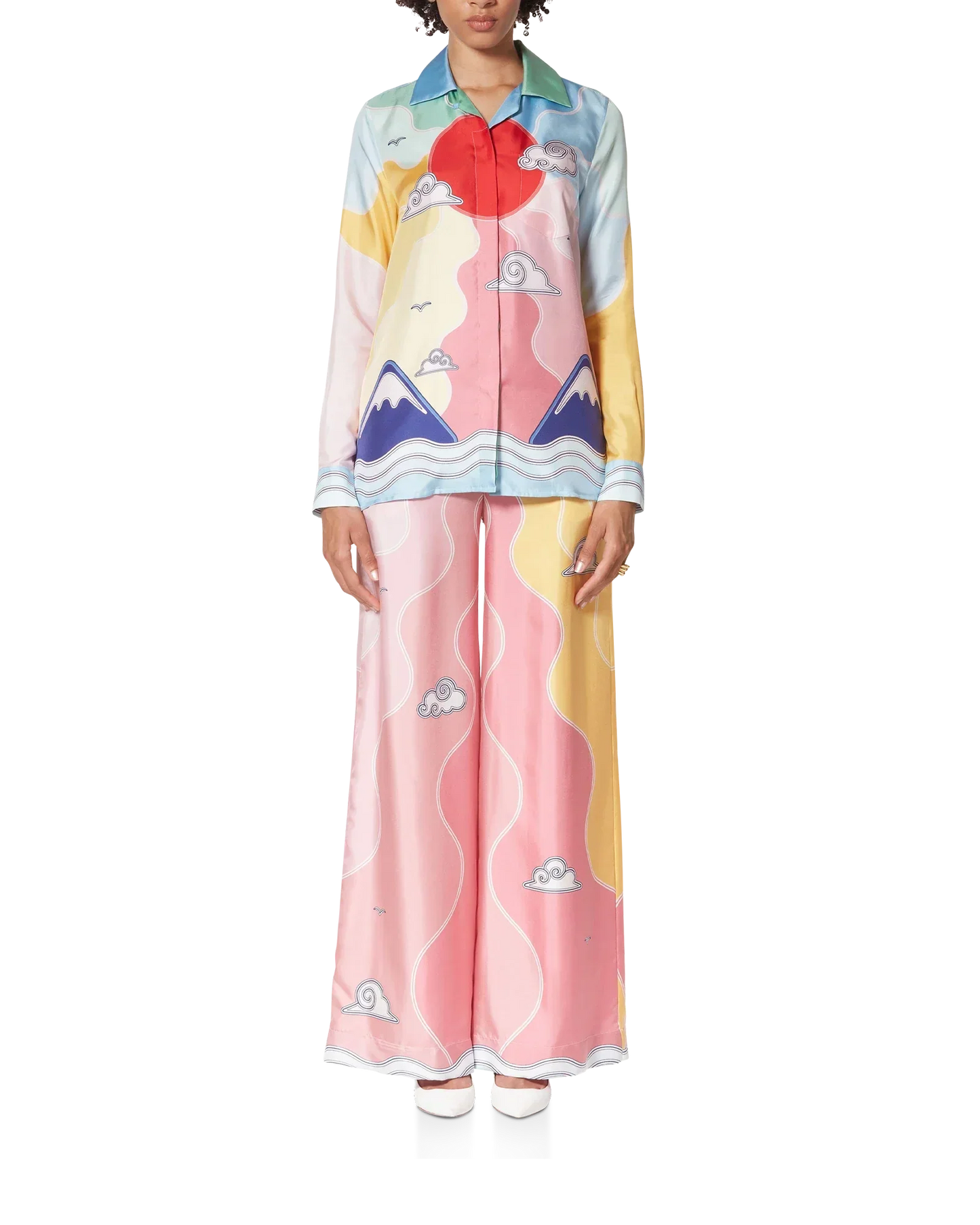 Soleil Levant Silk Shirt