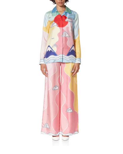 Soleil Levant Silk Shirt
