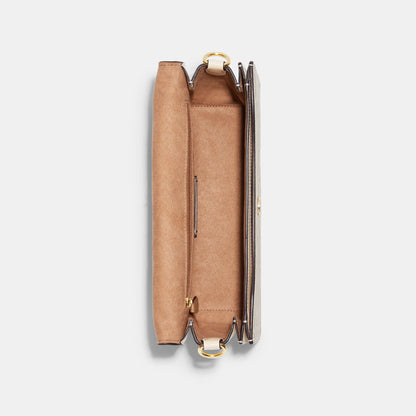 Morgan Shoulder Bag In Blocked Signature Canvas