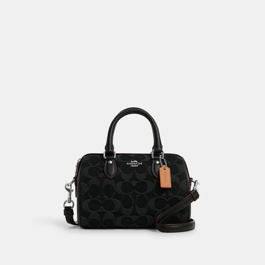 Mini Rowan Crossbody In Signature Denim