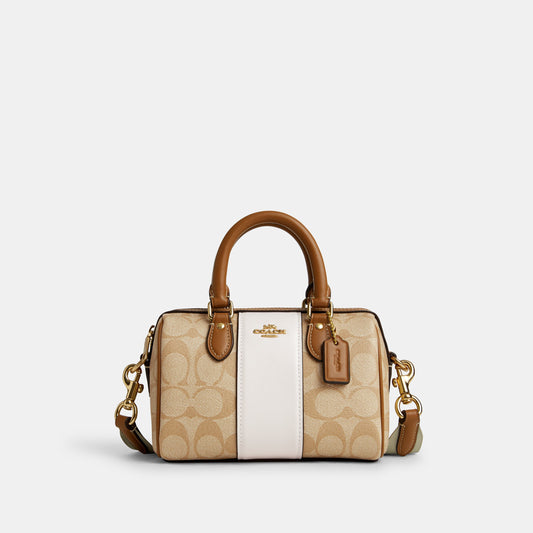 Mini Rowan Crossbody In Signature Canvas With Stripe
