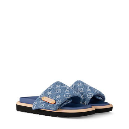 Louis Vuitton - Mule plate confort Pool Pillow Bleu
