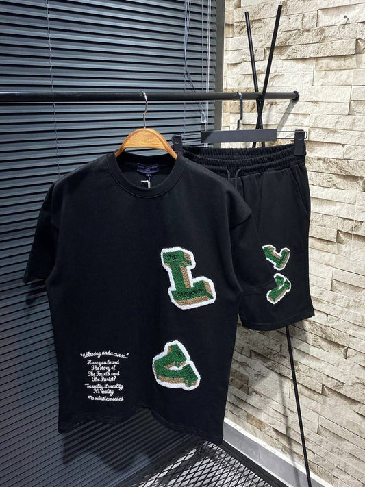Louis Vuitton - Ensemble SHORT + T-SHIRT Initiales L. V. Noir